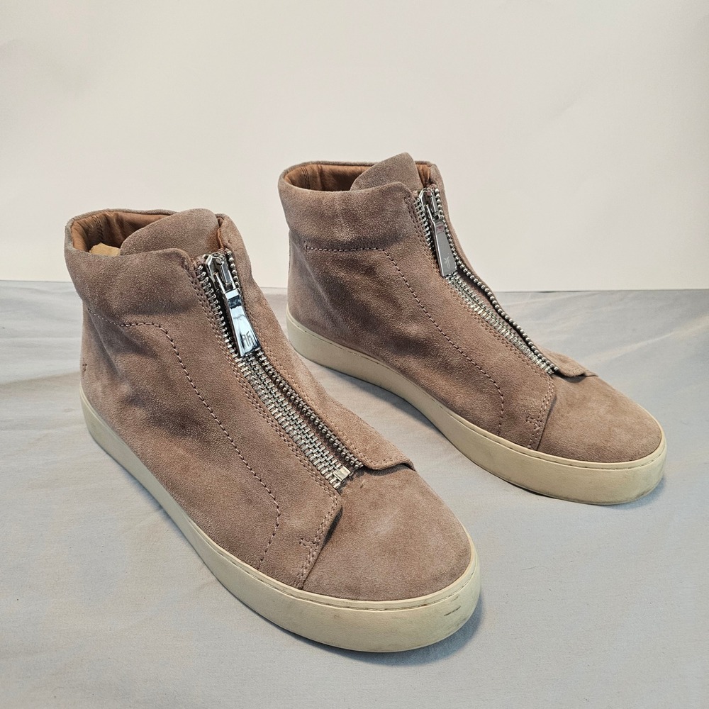 FRYE Lena Women's Size 10 Double Zip Suede High Top‎ Sneaker Bootie